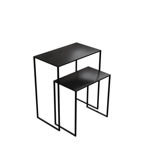 Современный стол Жигонь - INTTABLESET1_BL - Best Mannequins BV - из стали, покрытой порошком / с основанием из термолакированной стали / прямоугольный
