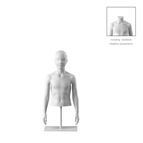 Бюст манекена для детей - OMTC408H801_WH - Best Mannequins BV - абстрактный / из биокомпозита / из полимера