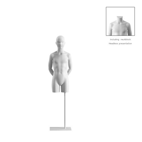 Бюст манекена для детей - OMTC322H800_WH - Best Mannequins BV - стилизованный / из биокомпозита / из полимера