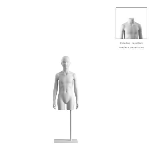 Бюст манекена для детей - OMTC308H801_WH - Best Mannequins BV - стилизованный / из биокомпозита / из полимера
