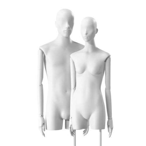 Парный бюст манекена - Best Mannequins BV - абстрактный / высококачественный / белый