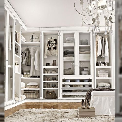 Угловая гардеробная - luxury - benedetti MOBILI - классическая / из дерева / с распашной дверцей