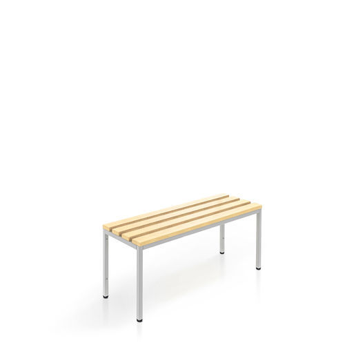 Современная скамейка для раздевалки - 1311-000010-1002526 - Lockeel - из пластмассы / дерево / без подлокотников