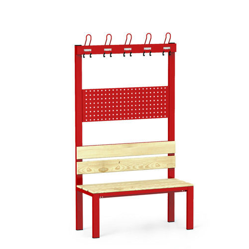 Современная скамейка для раздевалки - 1332-000020-1002426_V.552 - Lockeel - из пластика / из стали / из дерева