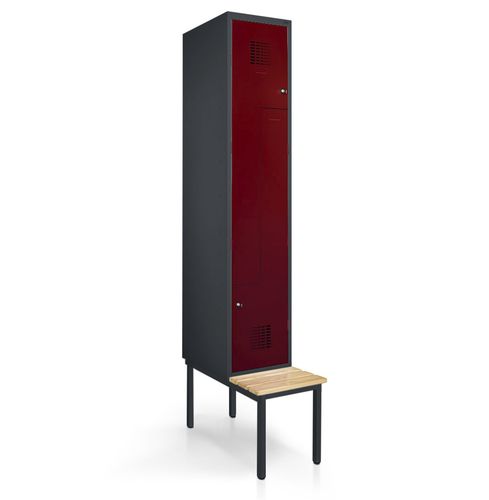 Шкафчик для раздевалки из стали - 1150-010200-0301112_V.435 - Lockeel - из стального листа / из стали, покрытой порошком / RFID