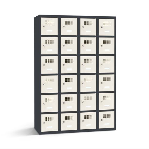 Шкаф для хранения из стального листа - 2110-040600-1201112_V.477 - Lockeel - из стали, покрытой порошком / из листового металла / с ключом