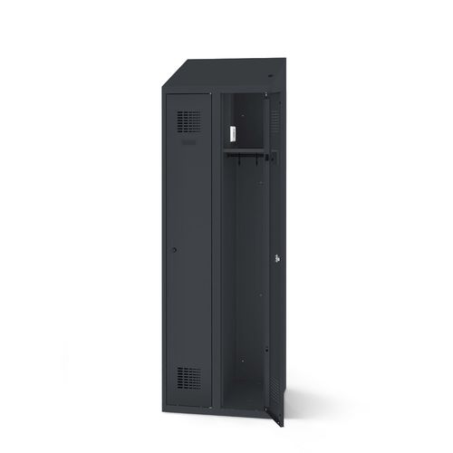Шкафчик для раздевалки из стального листа - 1180-020100-0601112_V.443 - Lockeel - из стали, покрытой порошком / с ключом / для спортивного учреждения