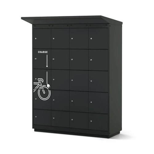 Станция подзарядки для электрических велосипедов - 2663-040500-1601114_V.1601 - Lockeel - для электрических скутеров / из гальванизированной стали / из окрашенной стали