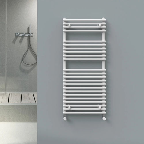 Полотенцесушитель на горячей воде - IRIDIO - Radiators - минималистский дизайн / из стали / белый