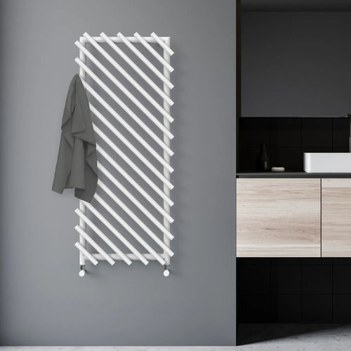 Полотенцесушитель на горячей воде - SLASH - Radiators - современный / из стали / серый