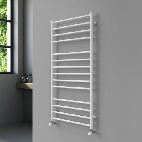 Полотенцесушитель на горячей воде - UNIQUE - Radiators - минималистский дизайн / из стали / серый