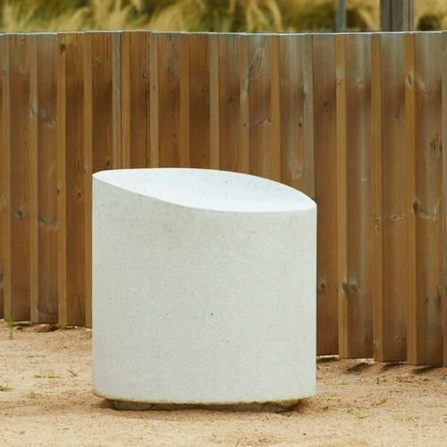 Современный табурет - UTAR 2 - RYM URBAN FURNITURE, S.L. - из бетона / с основанием из бетона / с подсветкой