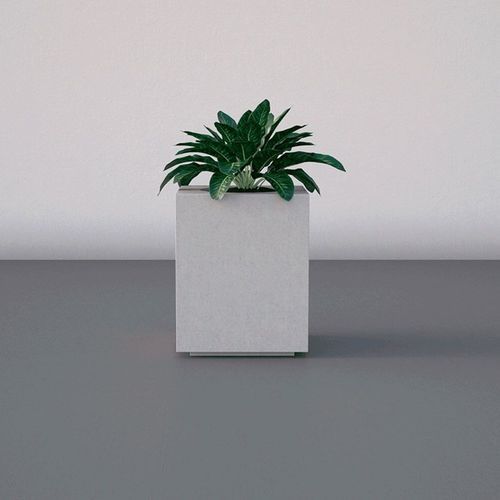 Кадка для садовых растений из бетона - UPA - RYM URBAN FURNITURE, S.L. - квадратная / на заказ / с высоким сопротивлением