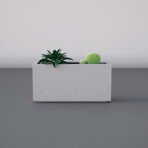 Кадка для садовых растений из бетона - WALL series - RYM URBAN FURNITURE, S.L. - прямоугольная / на заказ / герметичная