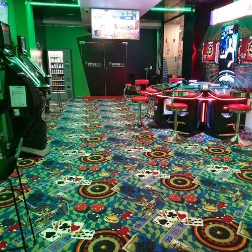 Ковровое покрытие с вытяжным ворсом - ROULETTE ORIGINAL - Casino Carpets S.L. - нейлоновое / для профессионального использования / c геометрическим рисунком