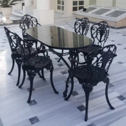 Современный стол - ARTAY Lighting - из литого алюминия / с основанием из металла / овальный
