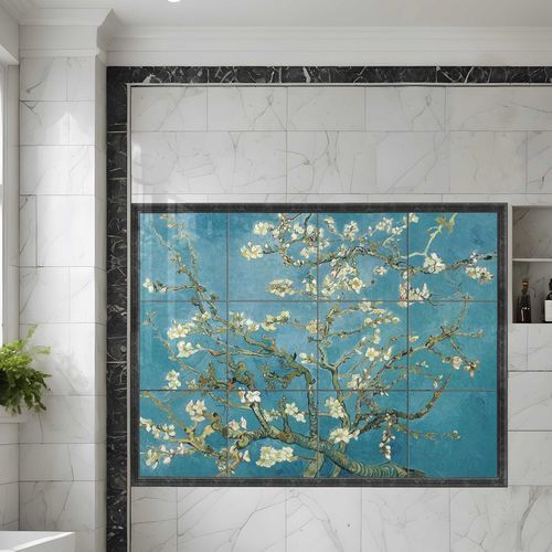Плитка из фарфора - ALMOND BLOSSOM - Tempera Art Design - набивная / внутренняя / для гостиной