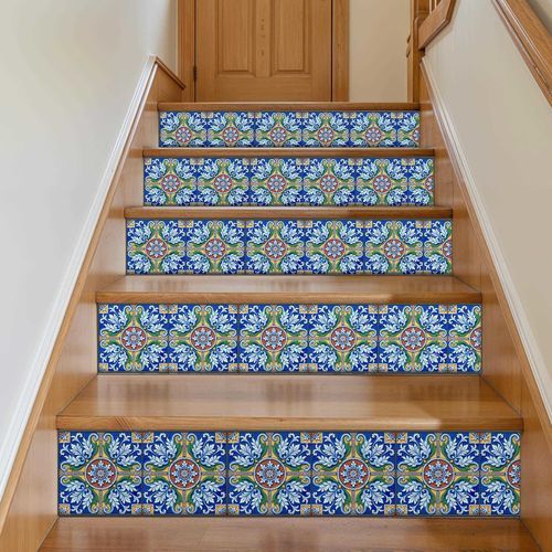 Плитка из фарфора - MEXICAN TALAVERA  - Tempera Art Design - глянцевая / для интерьера / для прихожей