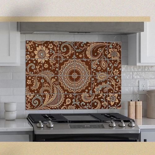 Комод для кухни из керамики - 206066 - Tempera Art Design - из мрамора / из фарфора / с рисунком