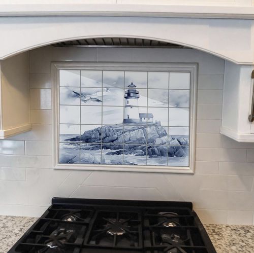 Плитка из фарфора - LIGHTHOUSE NAUTICAL  - Tempera Art Design - набивная / для интерьера / внутренняя