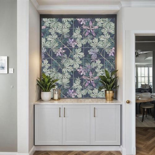 Плитка из фарфора - LEAF  - Tempera Art Design - набивная / внутренняя / для гостиной