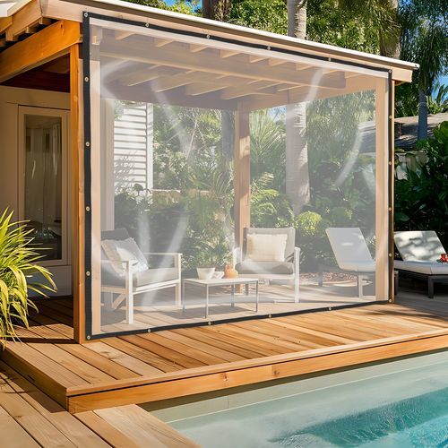 Защитный брезент из ПВХ - CUSTOM HEAVY DUTY CLEAR VINYL TARPS - Covers & All - для террасы / для теплицы / для ограды