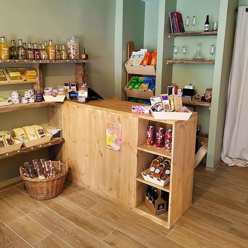 Барная стойка из цельной древесины - CO04305 - Tradis Design - прямая / модульная / из долговечных материалов