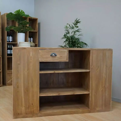 Барная стойка из цельной древесины - CO04332 - Tradis Design - прямая / модульная / из долговечных материалов