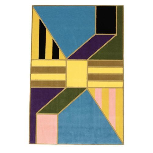 Современный ковер - GEOMETRIA - L'Atelier Bérengère Guénant - геометрический / из новозеландской шерсти / прямоугольный
