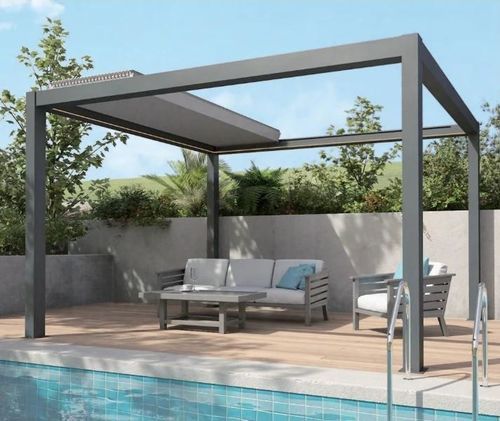 Самонесущая пергола - ALUX Pergola - из алюминия / из стали / с мобильными планками