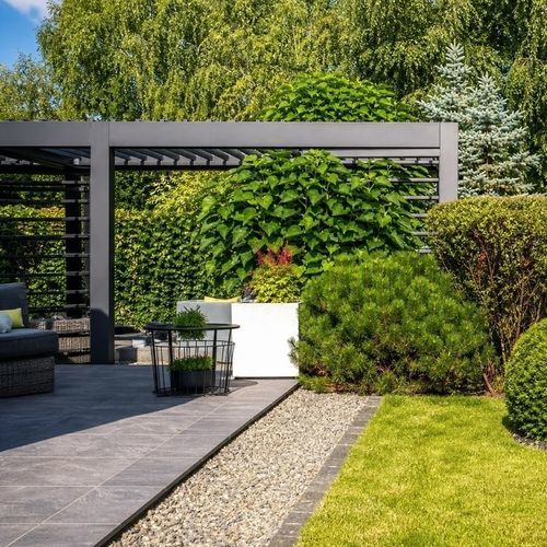 Пергола пристроенная к зданию - ALUX Pergola - самонесущая / для крепления анкерами / из алюминия