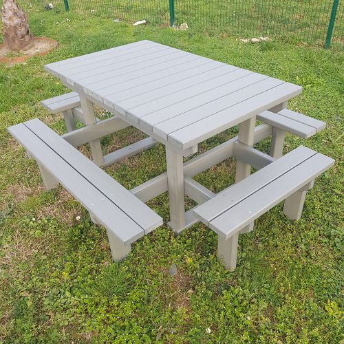 Современный стол для пикника - TPN-150-4 - Urban'Ex - из переработанных материалов / прямоугольный / 100% переработанный