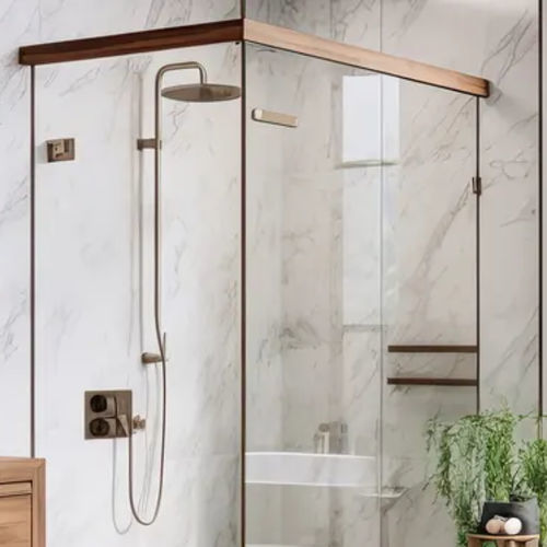 Прозрачная стеклянная панель - TIMELESS&reg; - Saint Gobain Glass France - прозрачная / для душа / для ванной комнаты