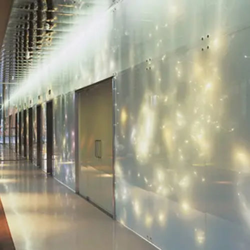 Закаленная стеклянная панель - OPALIT&reg; EVOLUTION - Saint Gobain Glass France - полупрозрачная / цветная / эмалевая