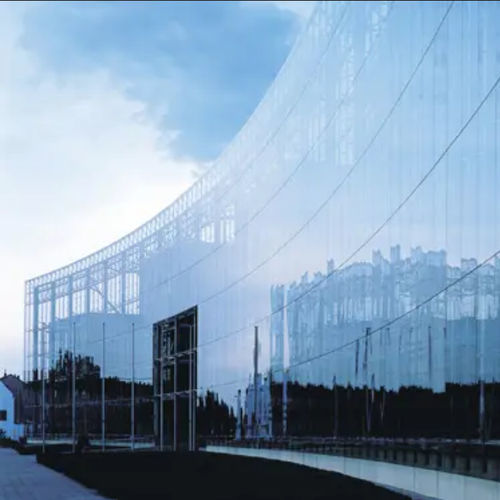 Стеклянная панель для безопасности - SECURIPOINT&reg; - Saint Gobain Glass France - структурная / закаленная / эффект зеркала