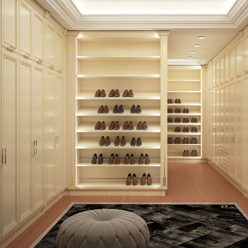 Угловая гардеробная - LUXURY - BRUMMEL - классическая / из дерева / с распашной дверцей