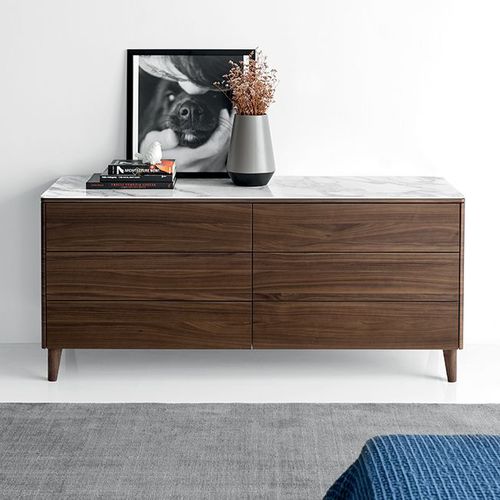 Современный комод - BOSTON - calligaris - из дерева / из алюминия / из керамики