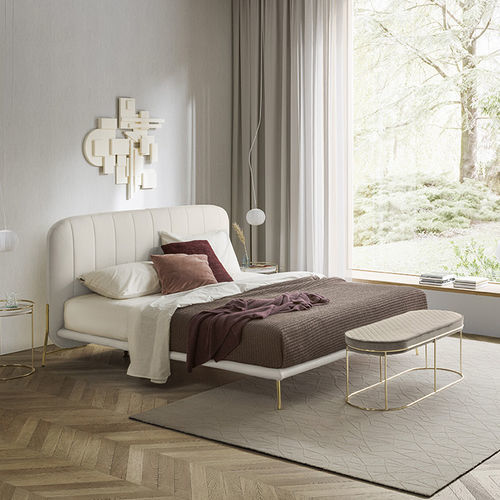 Двуспальная кровать - le marais - calligaris - современная / обитая / с изголовьем