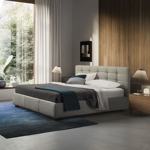 Двуспальная кровать - monterey - calligaris - современная / обитая / с изголовьем