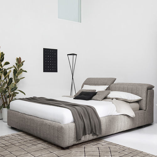 Двуспальная кровать - portland - calligaris - современная / обитая / с изголовьем