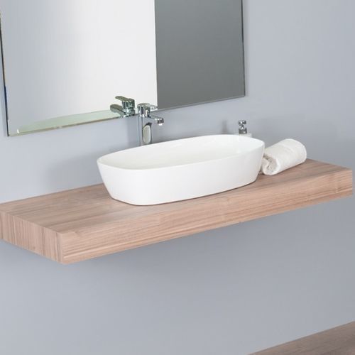 Настольная раковина - TEK 71 - Ceramica Althea - из керамики / прямоугольная / без отверстия