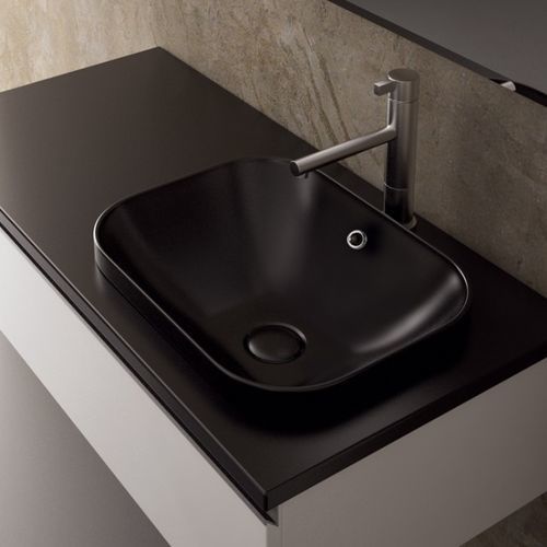 Полуутопленная раковина - MOVADO 45 - Ceramica Althea - из керамики / прямоугольная / без отверстия