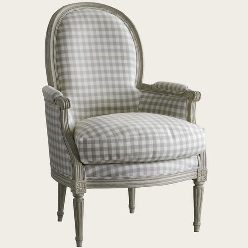 Кресло В стиле Густава - GUS 027  - CHELSEA TEXTILES - из ткани / из цельной древесины / из окрашенной древесины