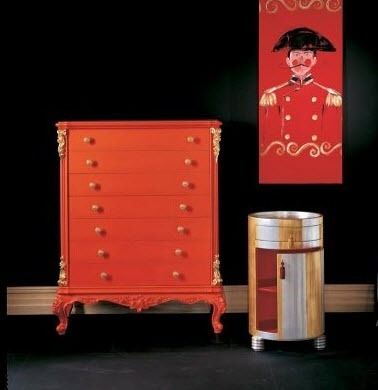 Комод новое барокко - NAPOLEONE CR/707 - CREAZIONI - из дерева / не определено / красный