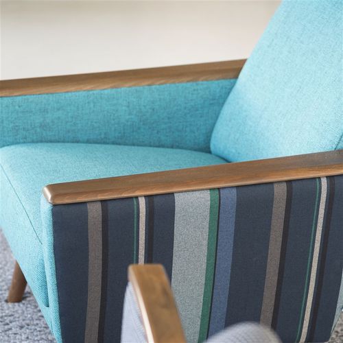 Обивочная ткань - TWEED FR - DESIGNERS GUILD - для штор / в полоску / в клетку