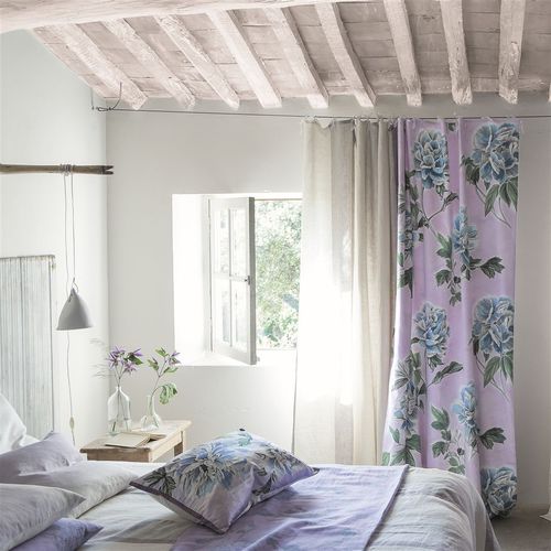 Обивочная ткань - KAORI - DESIGNERS GUILD - для штор / в полоску / в цветочек