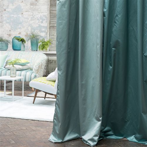 Ткань для штор - LUCENTE - DESIGNERS GUILD - однотонная / из атласа / моющаяся