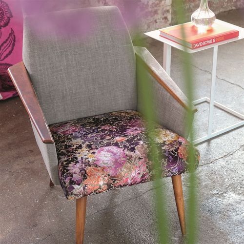Обивочная ткань - ZAMBELLI - DESIGNERS GUILD - для штор / с рисунком кожа животных / в цветочек