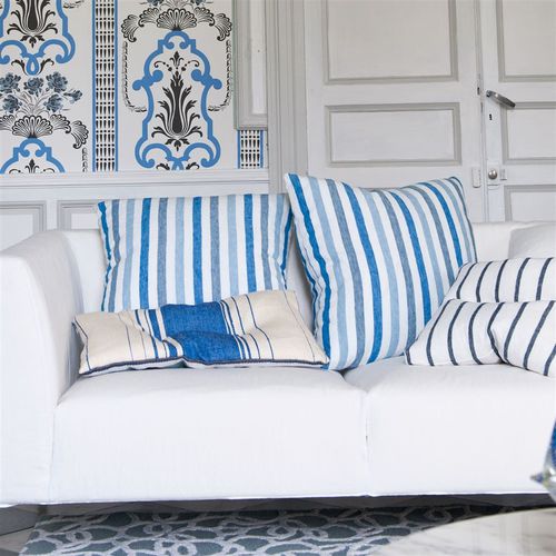 Обивочная ткань - BRERA RIGATO  - DESIGNERS GUILD - для штор / в полоску / из льна