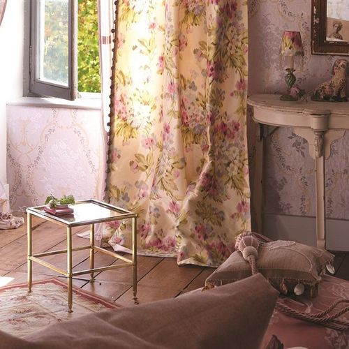 Ткань для штор - WHITEWELL - DESIGNERS GUILD - в цветочек / набивная